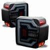 Renegade Tail Lights With Sequential Turn Signal / Sequential Brake Lamp - Black / Smoke CTRNG0650-BS-SQ